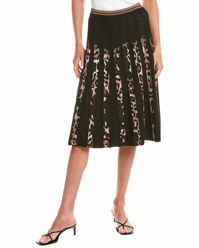 Diane von Furstenberg Hutch Wool-Blend Skirt music concert Fitted Cut