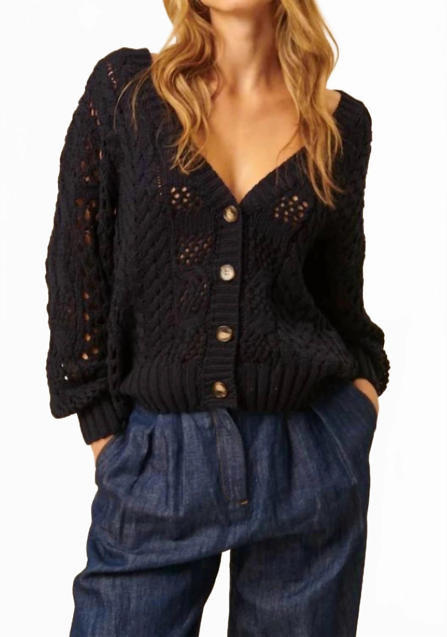 Domenico Cardigan In Deep Bluet Timeless Cozy