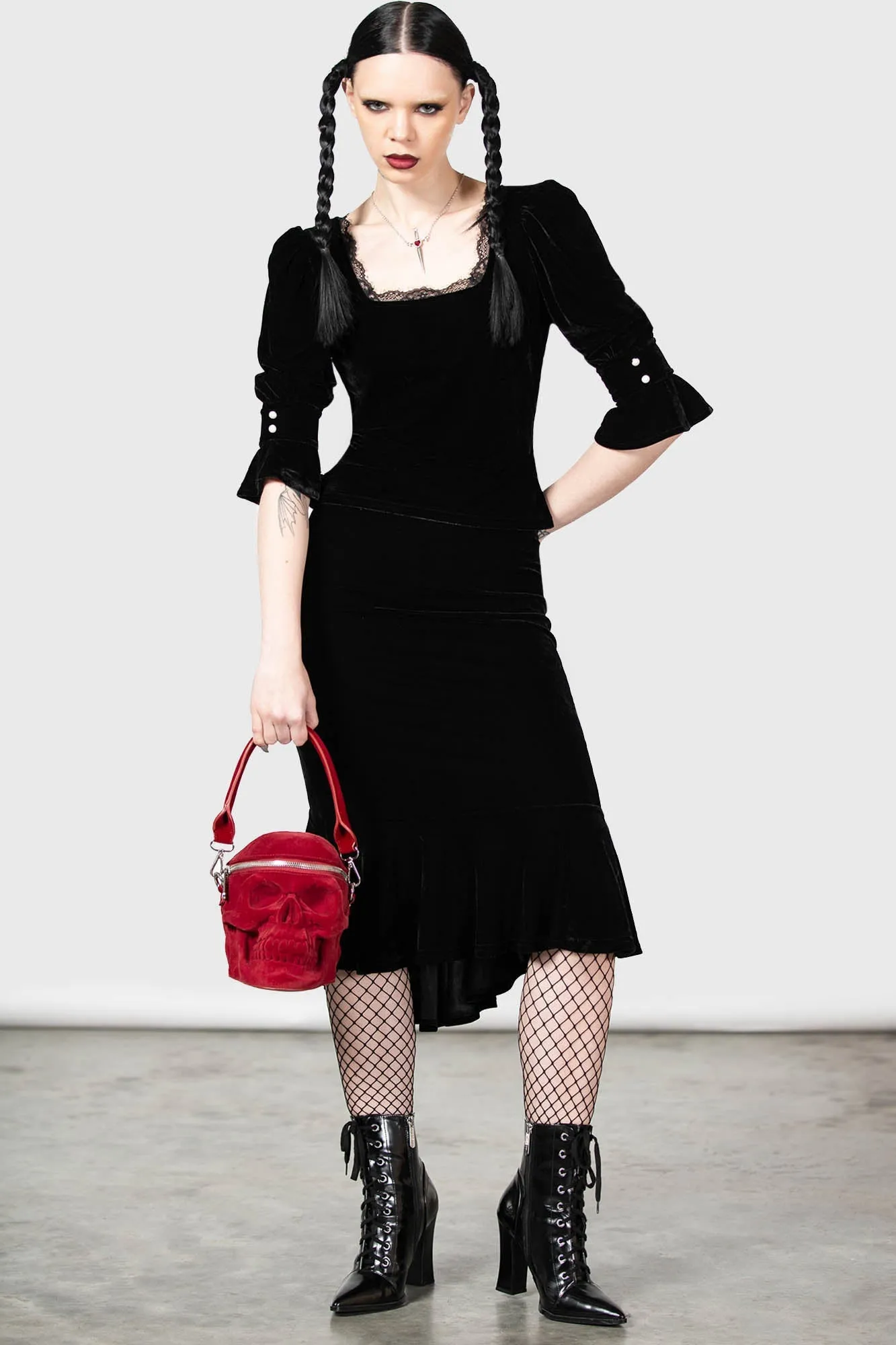 Timeless Appeal Dottie Dottie Velvet Top