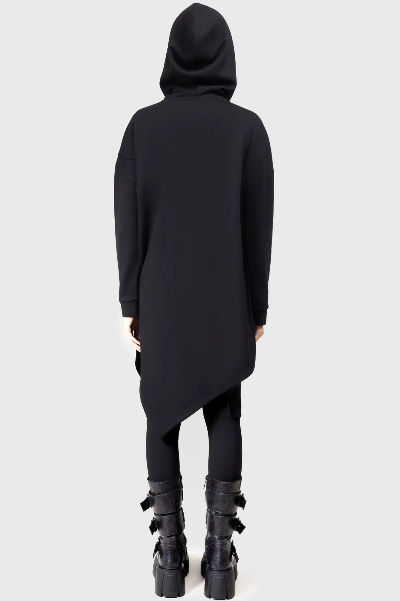 Warm Comfort sweatshirt material Sinistrae Longline Hoodie
