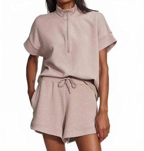 Ollie High Rise Short In Taupe Marl housewarming gift
