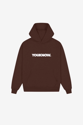 Faded Wash Effect BLOCK HOODIE | Brown