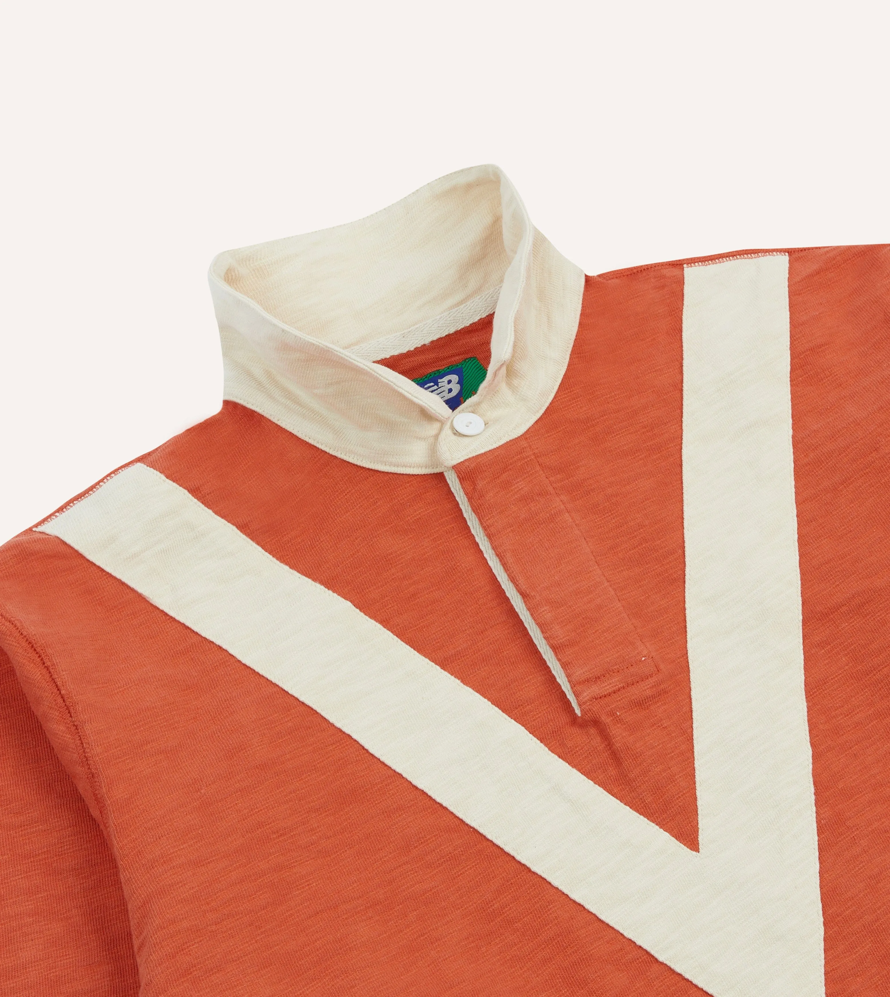 Drake??s and New Balance '77 Flam?? Rugby Shirt Twill Weave Patterned Design