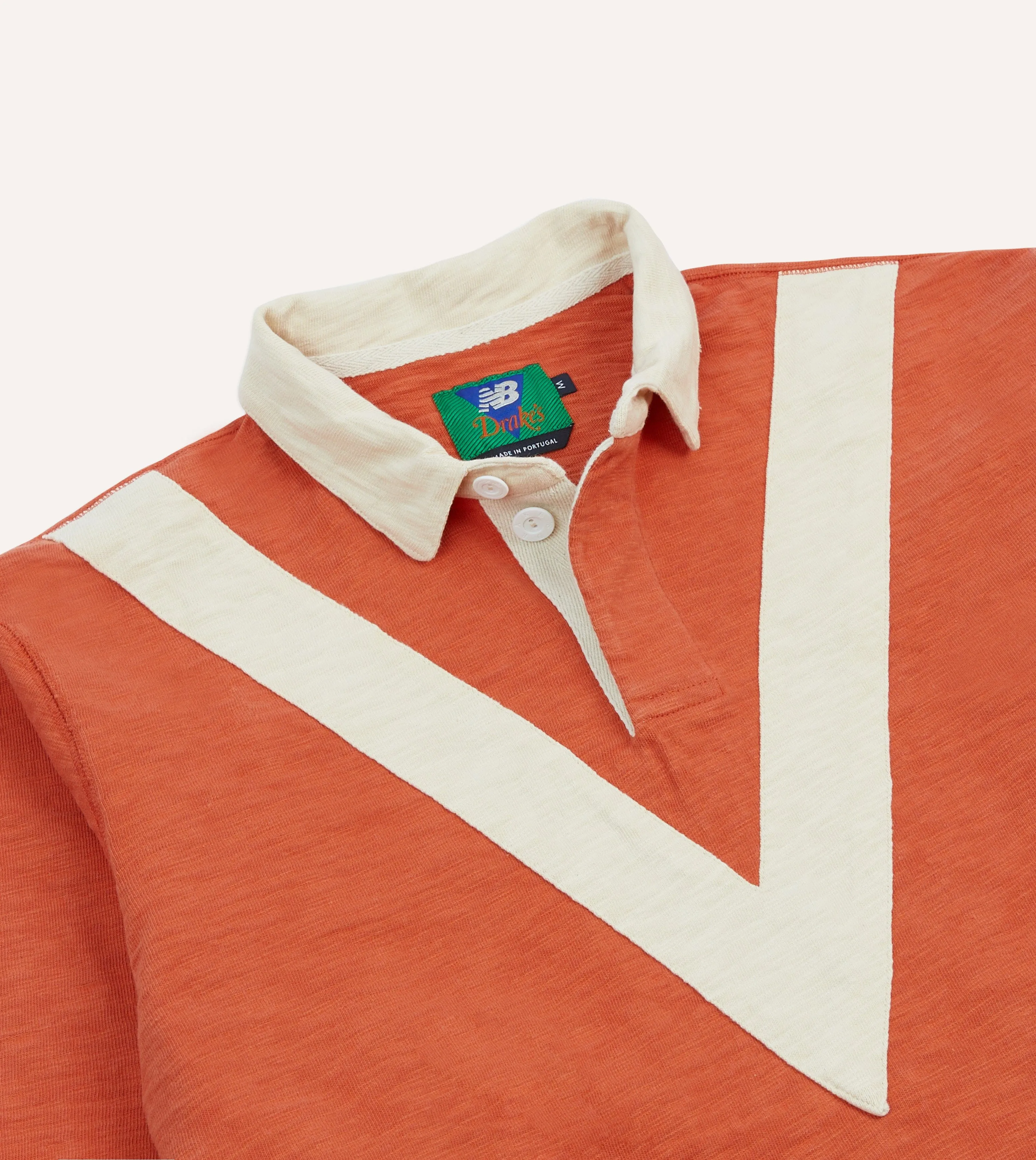 Soft touch finish Modern Look Drake??s and New Balance '77 Flam?? Rugby Shirt
