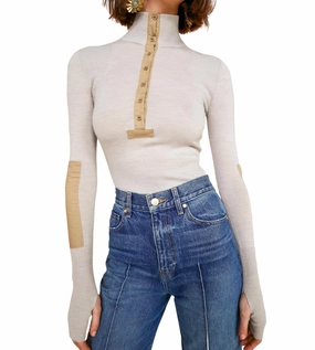 Stylish Knit Drew Pullover Sweater In Chalk