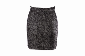 Abrasion resistant Drawstring closure Dsquared2 Herringbone Pencil Skirt in Black Wool