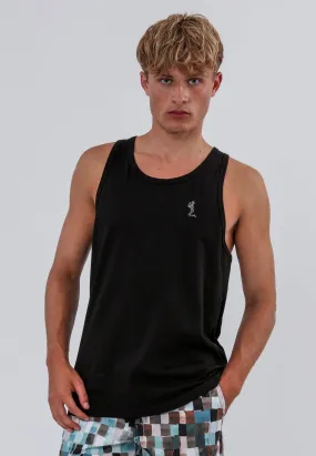 SCAR STITCH VEST BLACK Durable Collar Construction Outdoor Layer