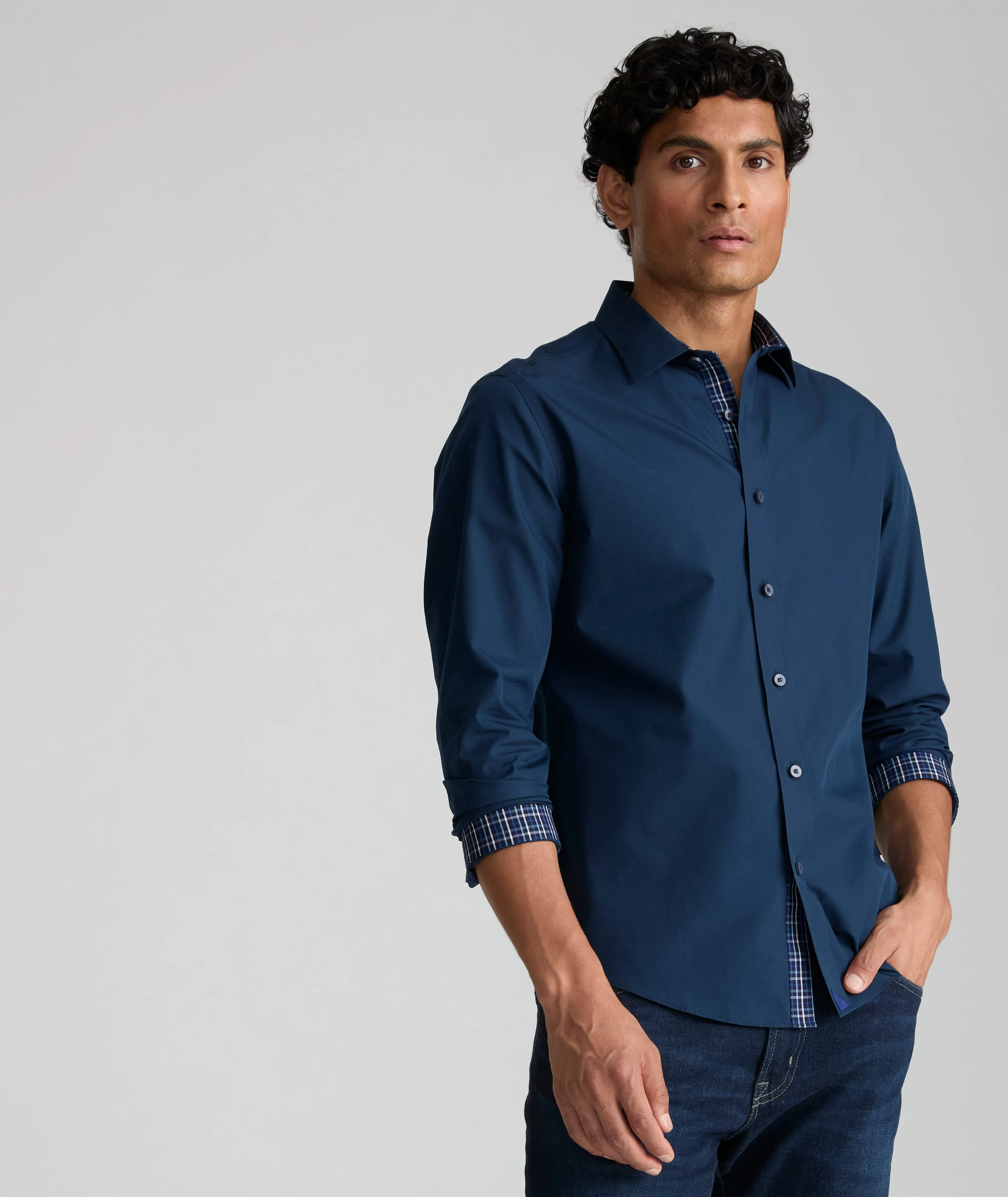Graphic Art Wrinkle-Free Roberts Shirt