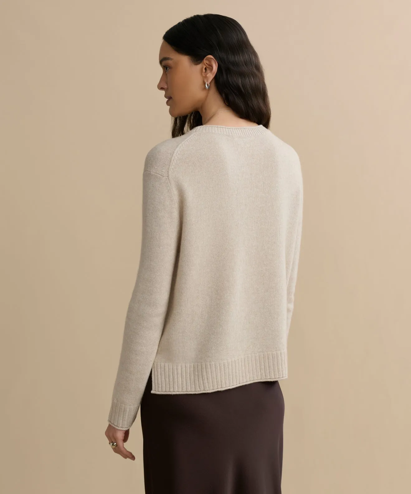 Seam Free Edges Cashmere Blend Everyday Sweater