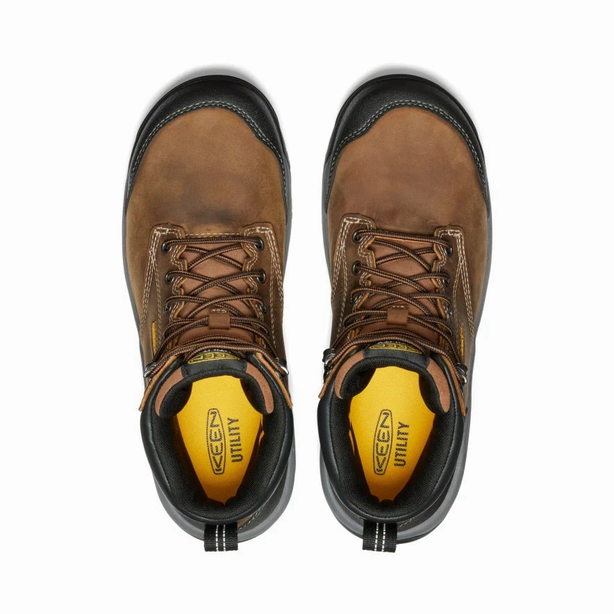 Mud Resistant All Day Wear mesh material Keen Evanston Waterproof Boot (Composite Toe)