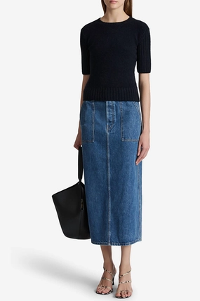 Sleek Vibe Genevieve Skirt In Boone
