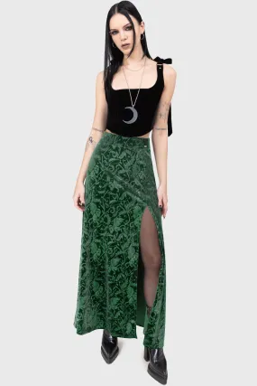 Emerald Envy Maxi Skirt Designer Inspired