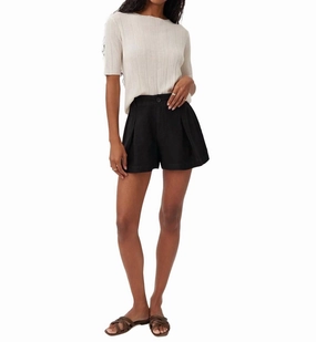 Clean Feel Soft Stretch Culotte Shorts In Black