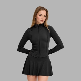 Tiered Design Inverted Pleats Tennis Skirt