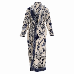 Chilly Day Knitwear Multipanel Construction Alanui Lush of Nature Foulard Cardigan Coat in Multicolor Cotton