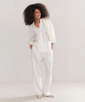 Linen Logan Pant Sleek Style Secure Closures