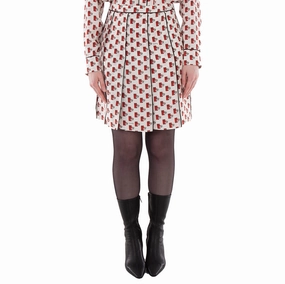 Burberry Postbox Pleated Silk Skirt Bohemian vibe