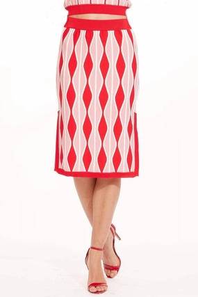 Modern Edge Daily Style Niska Skirt In Harlequin Pink