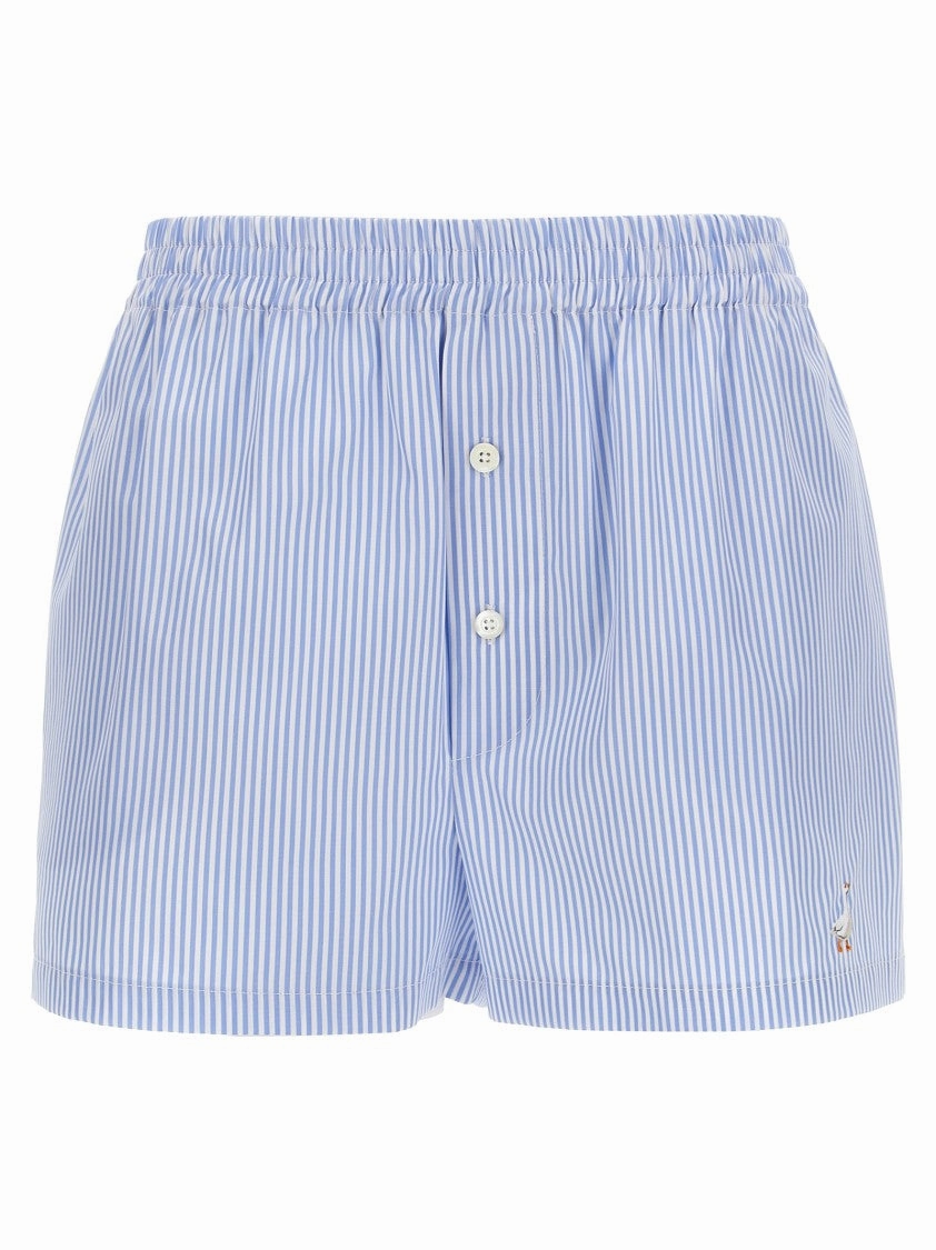 service industry Striped Cotton Poplin Boxer Shorts