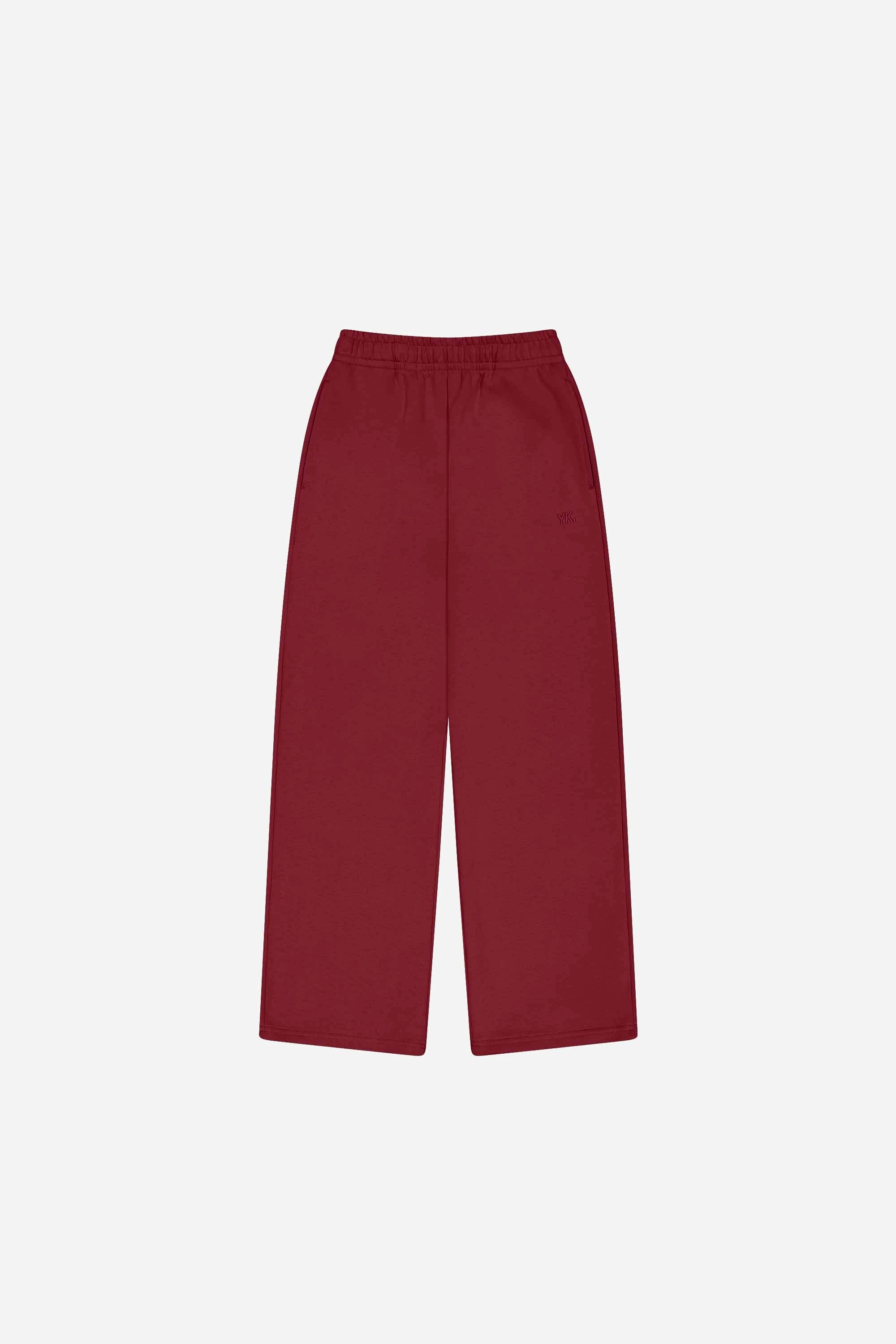 Nothing Heavyweight Structured Sweatpants | Cherry Cola Stretch Material