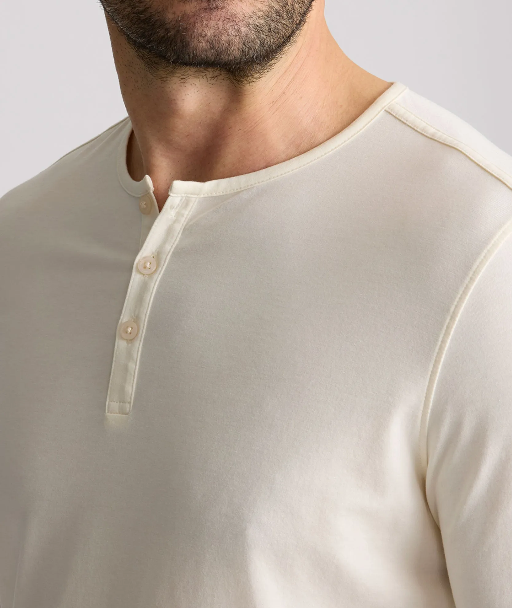 EcoSoft? Henley Outdoor Wear Fashion Layering