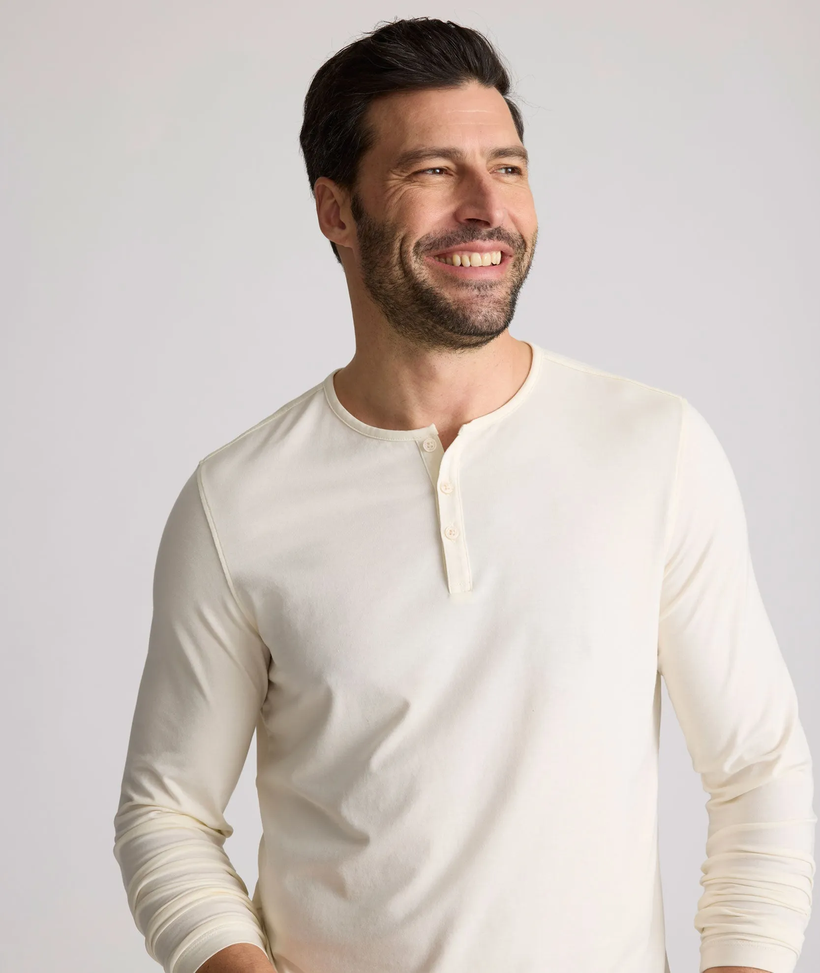 EcoSoft? Henley No Shrink Fabric Geometric precision