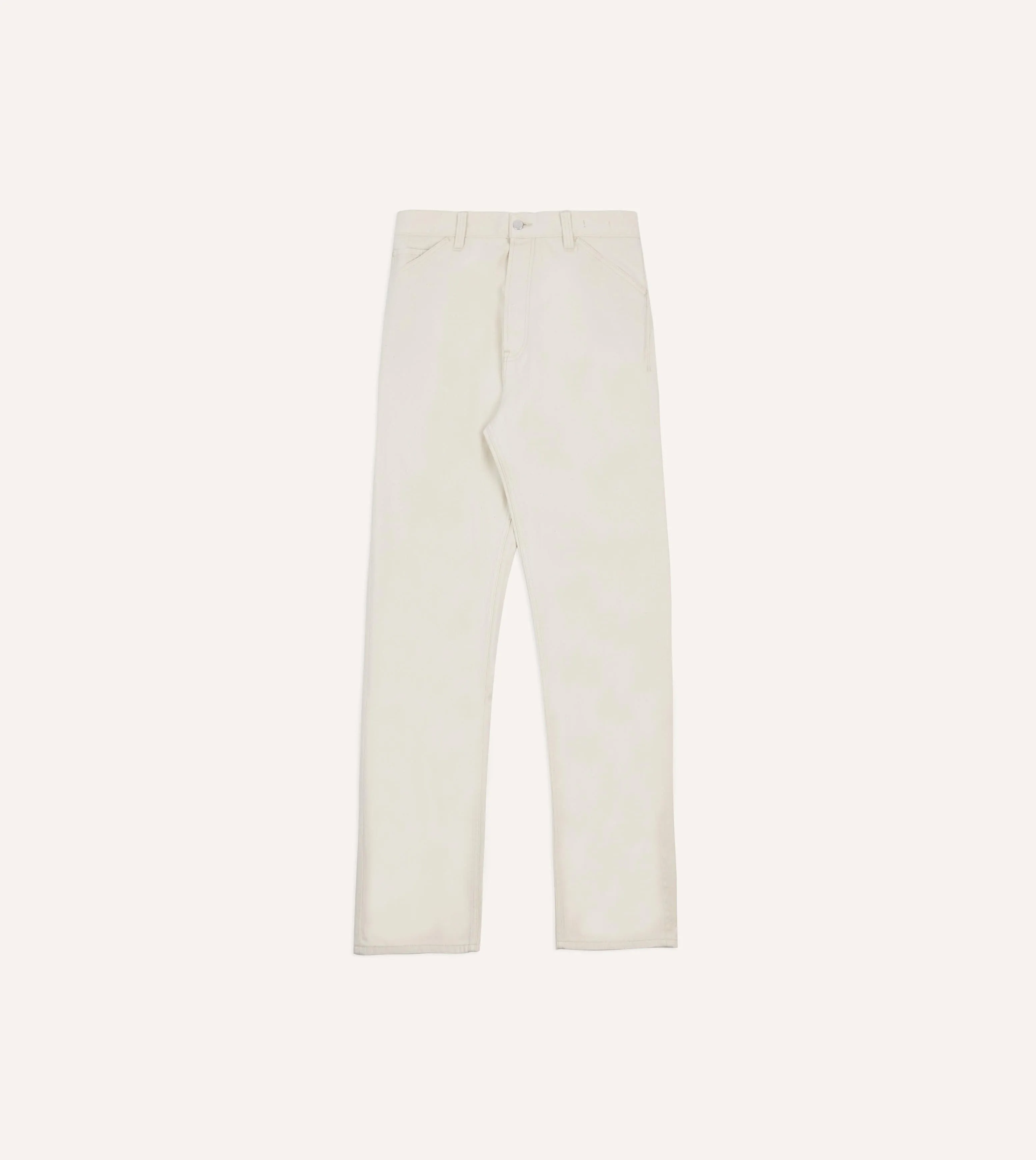 Quick Access Pockets Ecru 12.7oz Selvedge Denim Painter Pants