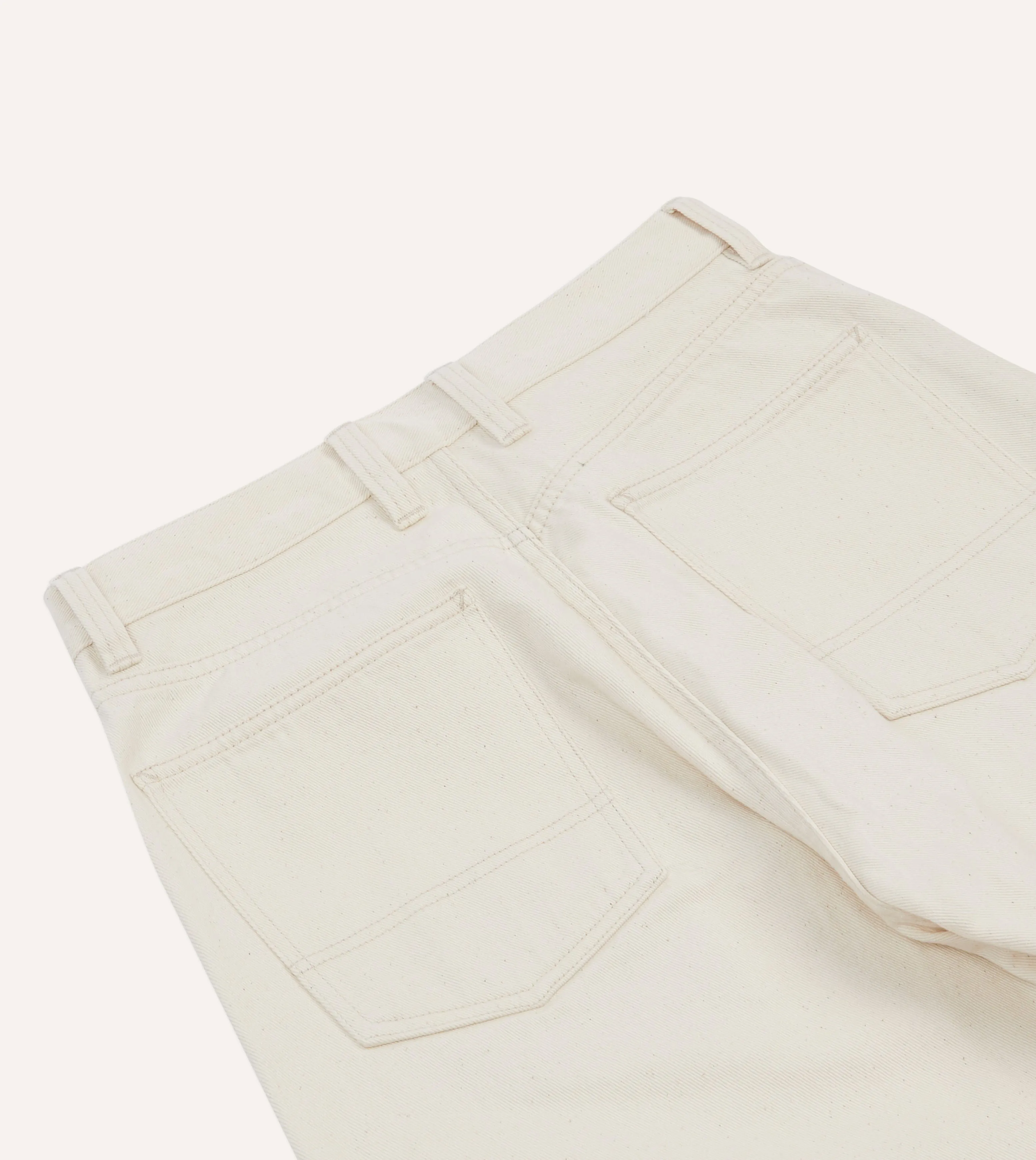 Cozy And Stylish Ecru 12.7oz Selvedge Denim Painter Pants