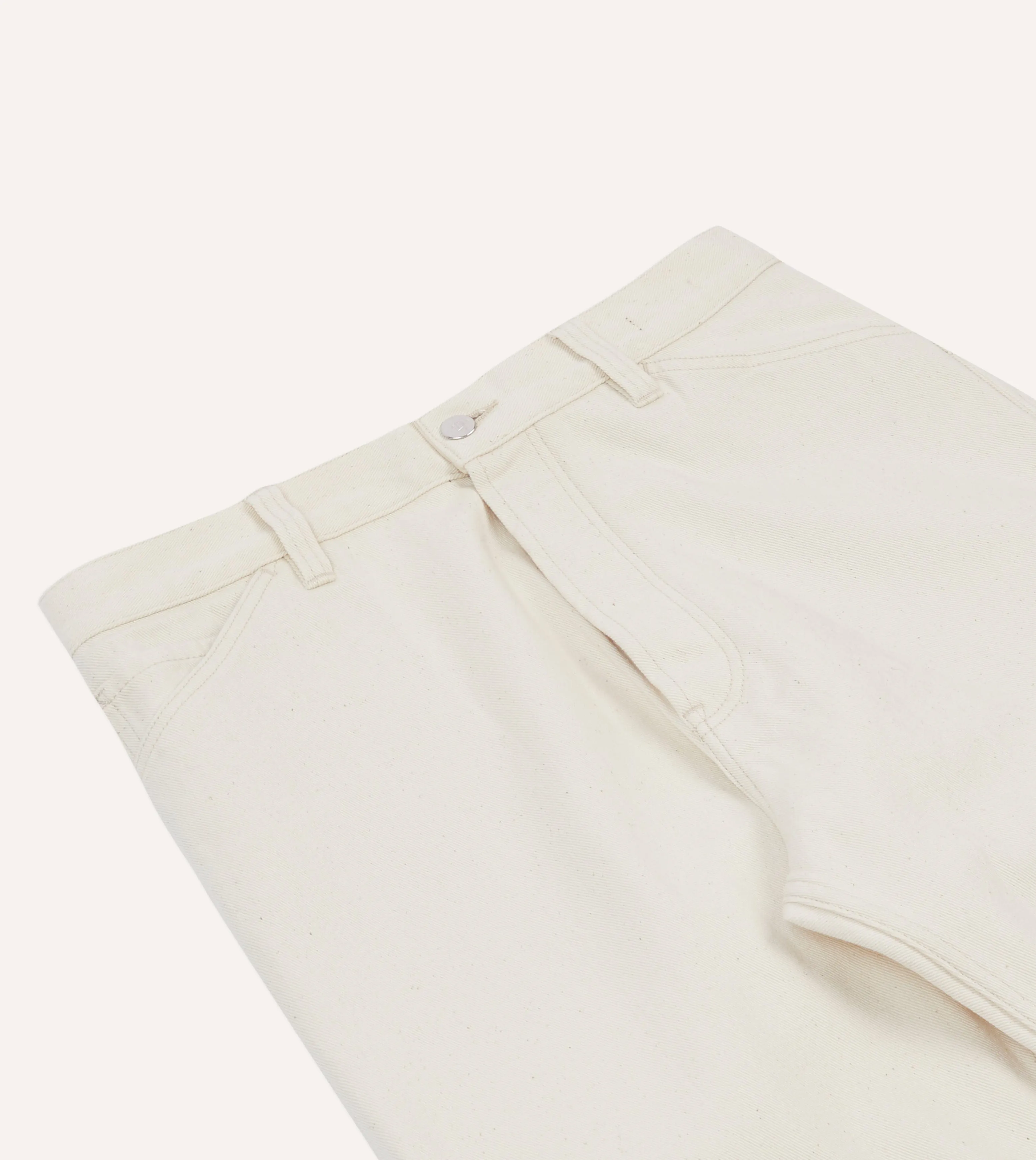 Ecru 12.7oz Selvedge Denim Painter Pants Quick Flex