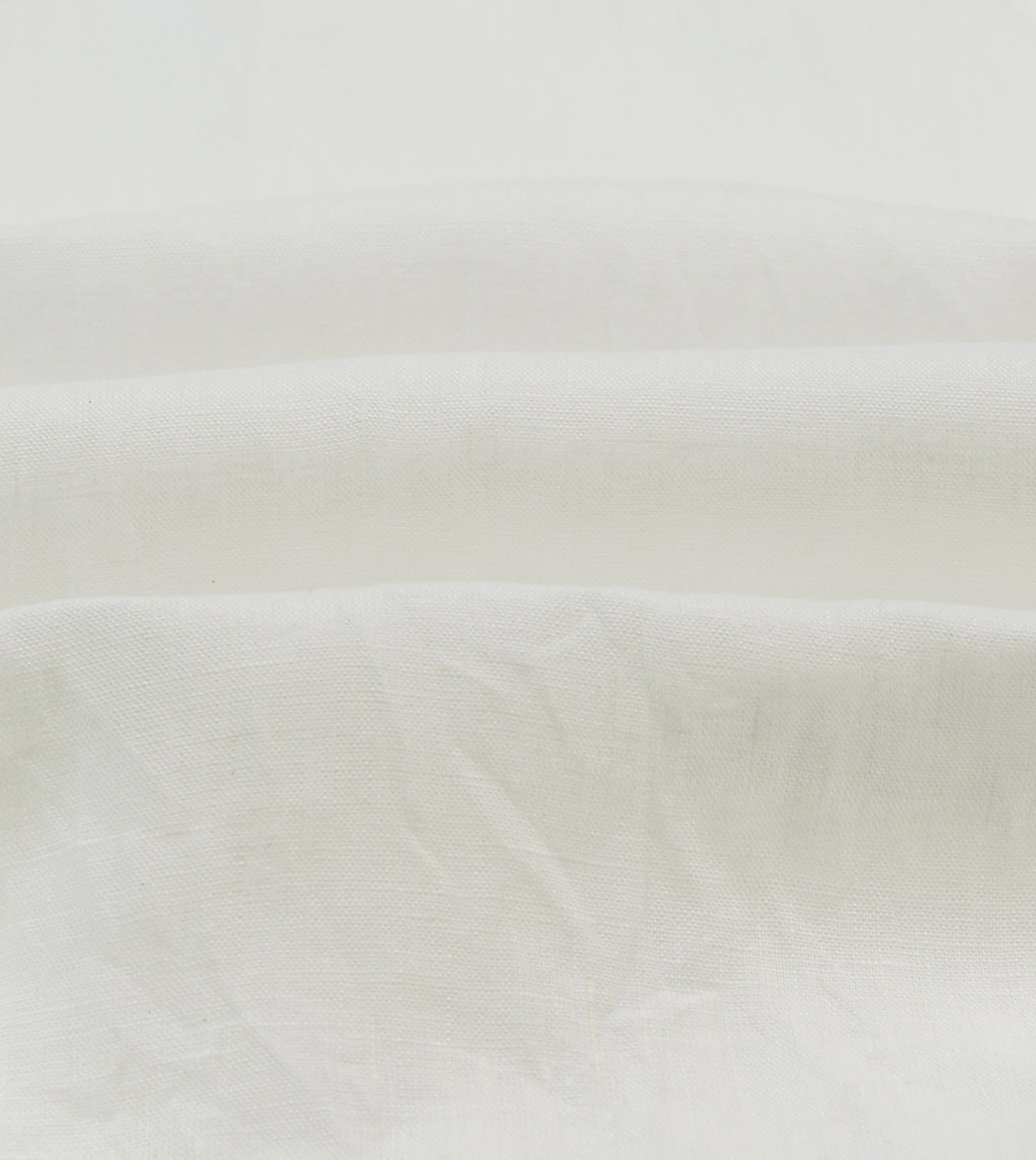 Lightweight Layer Cozy Feel Ecru Linen Spread Collar Shirt
