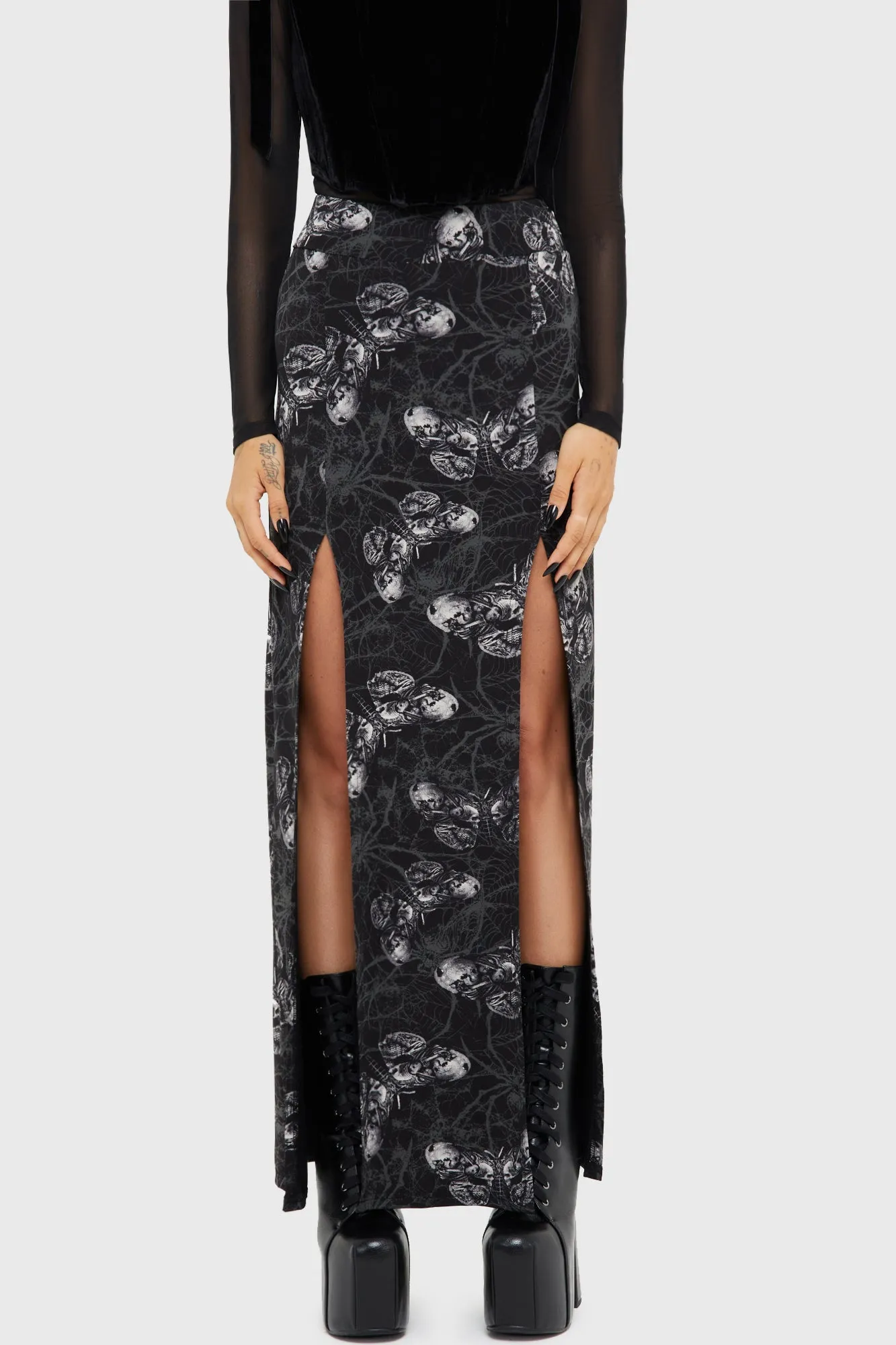 Spidrasica's Web Maxi Skirt Modern Look