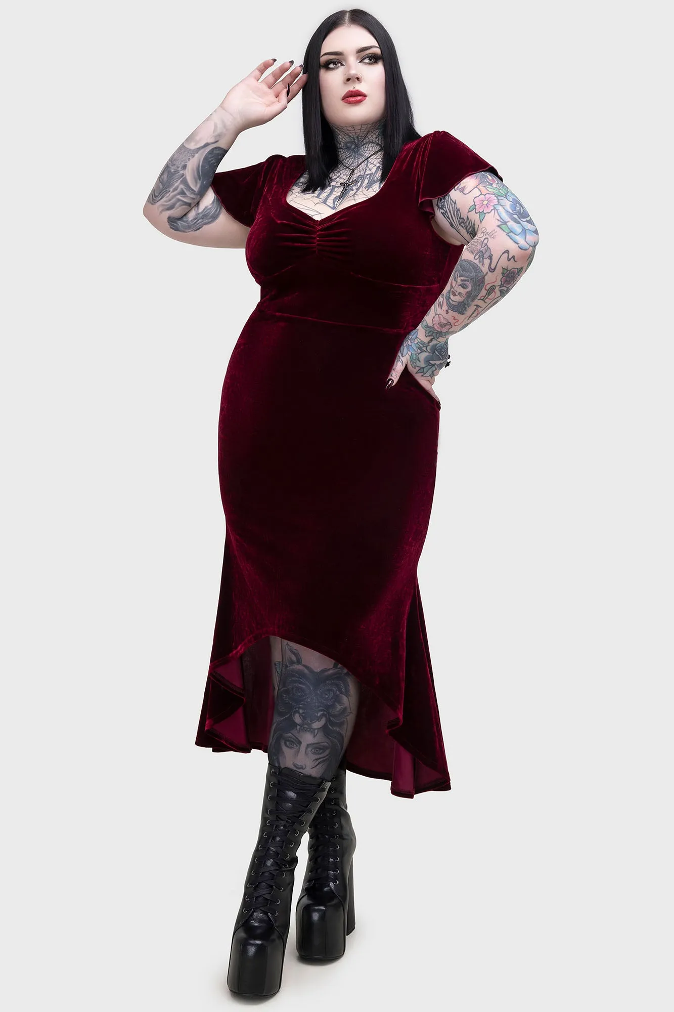 Cute Touch Luxe Fabric Hadean Muse Dress