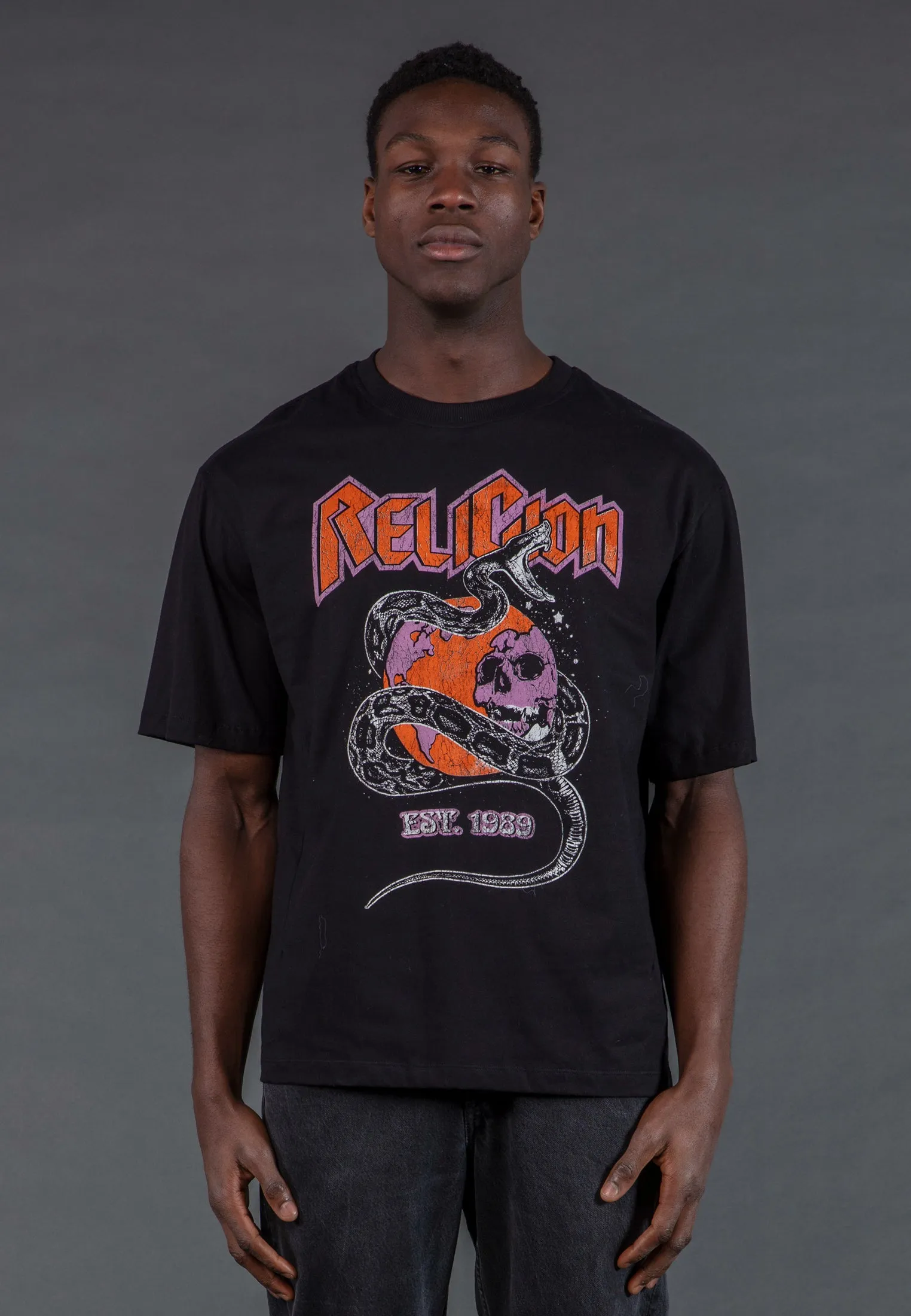 Tagless Neckline Cool Comfort CHIEF T-SHIRT BLACK
