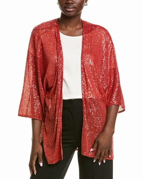 Perfect Fit Drop Shoulder Cut Anne Klein Kimono Cardigan