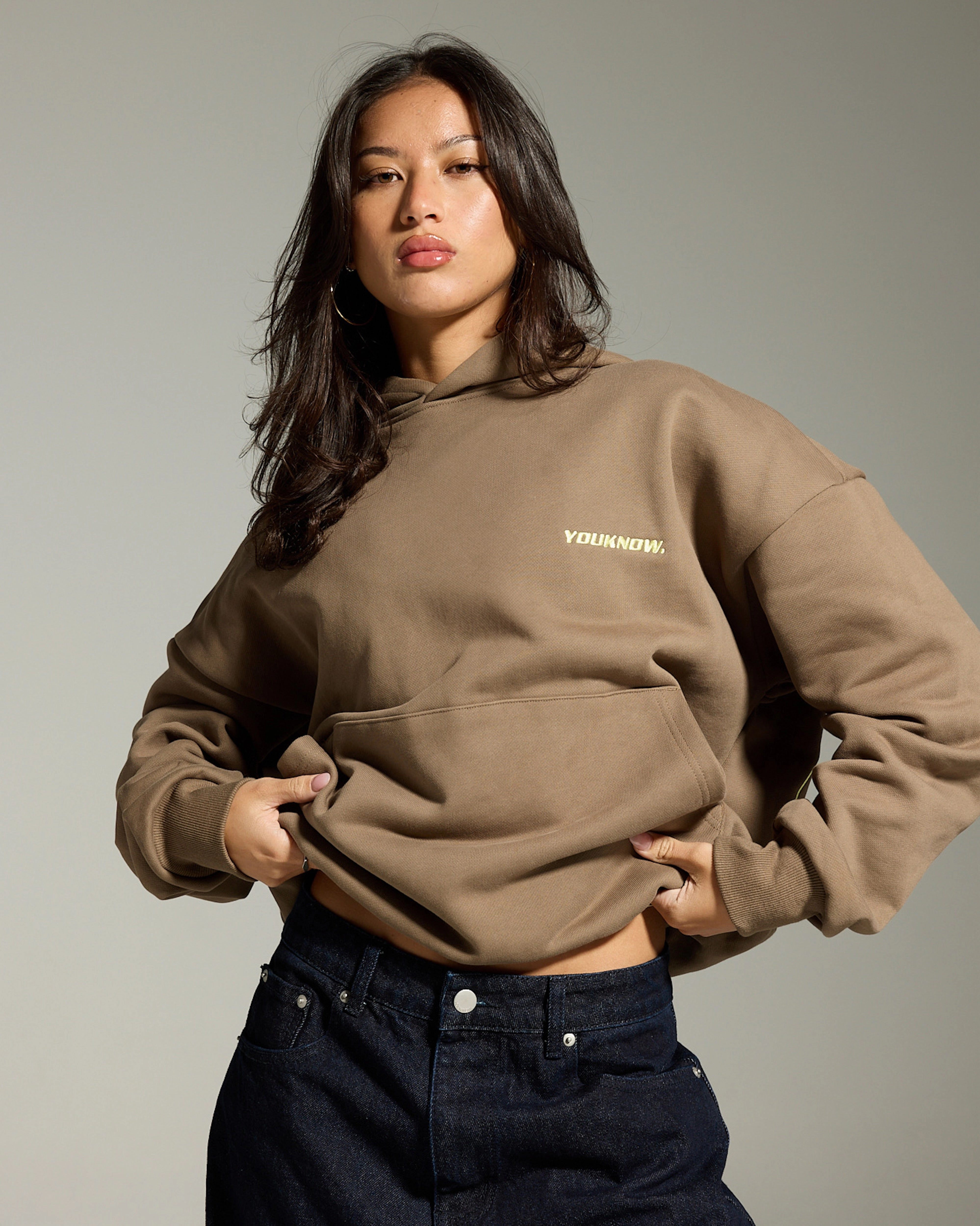 Minimalist Lifestyle Versatile Layering Piece Outline Icon Hoodie | Biscuit