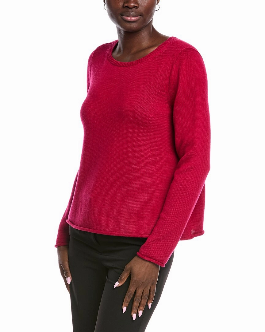 EILEEN FISHER Bateau Neck Sweater Warm & Soft Effortless Warmth