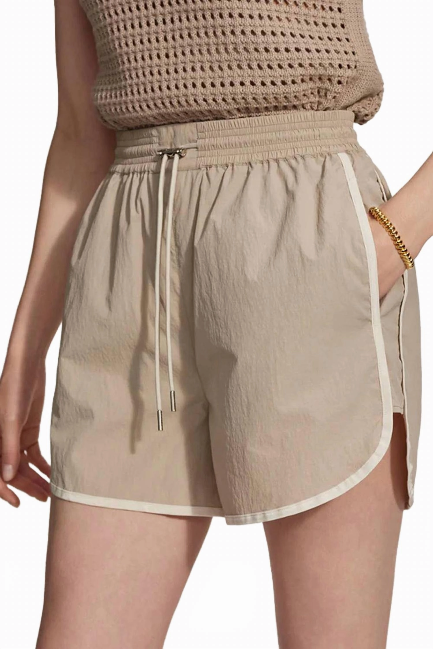 handmade touch Harmon High Rise Short In Stone