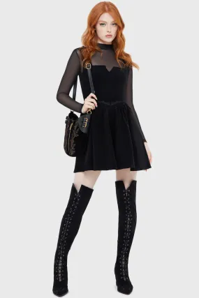 Elderroot Mini Dress [BLACK] Chic Style