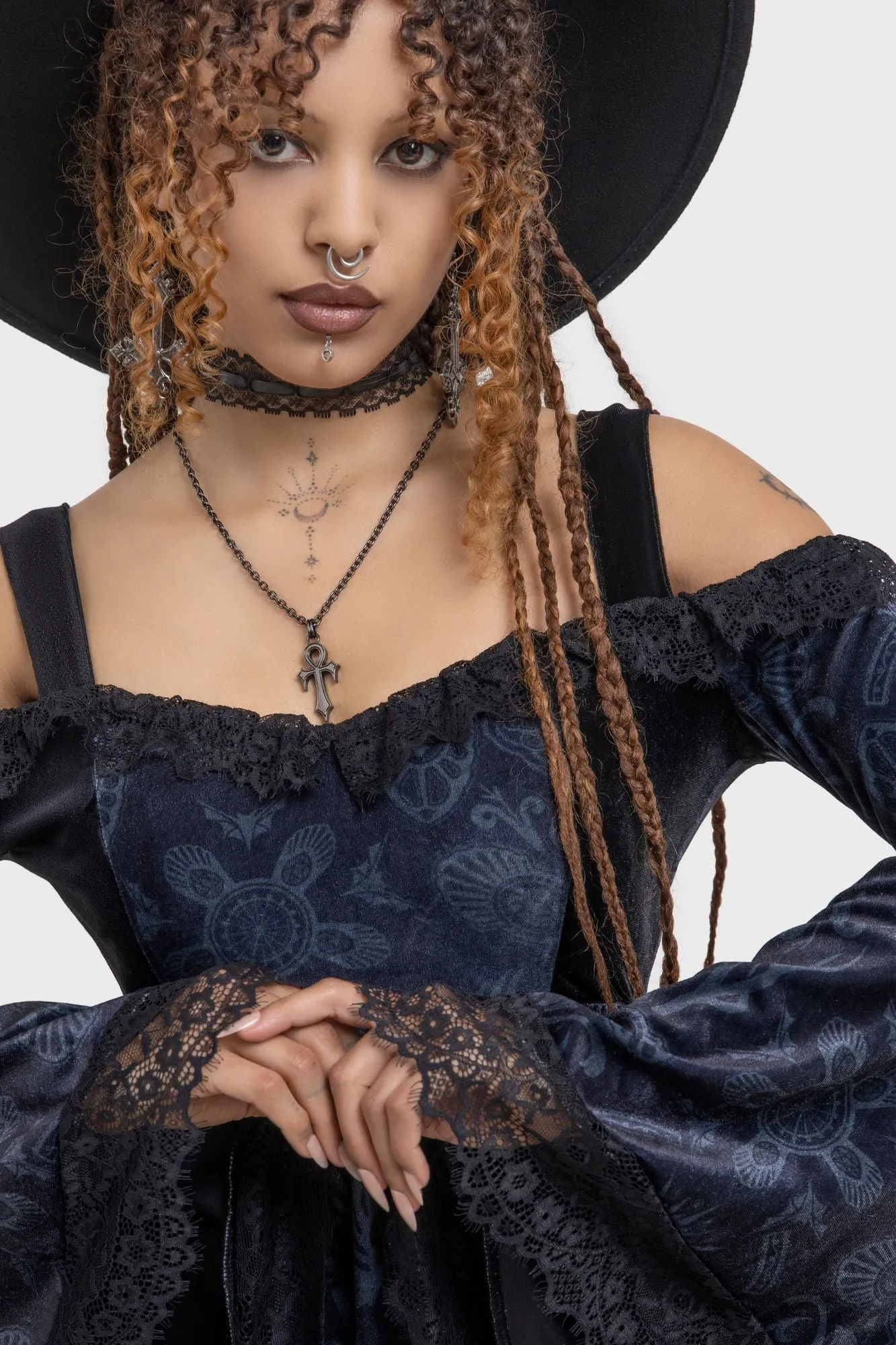 Frayed-Edge Temptation Bardot Dress