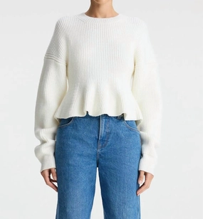 Eliza Sweater In Buttercream Minimalist Look Cozy Wear