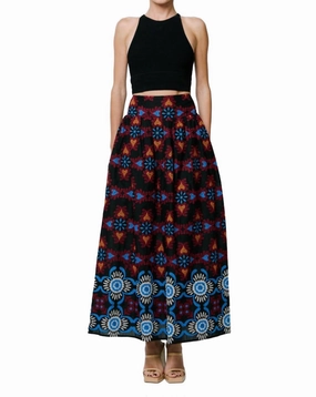 Emb Skirt In Black Contemporary Brand Texture Shot
