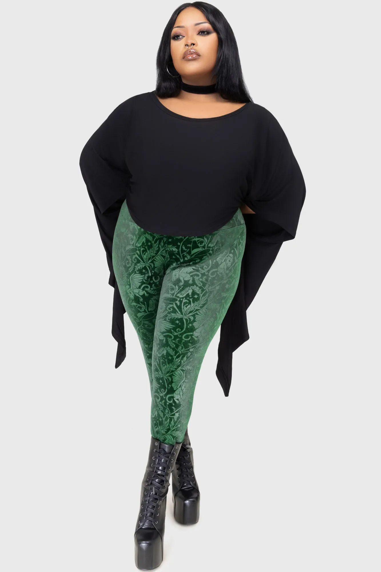 Sleek Design Emerald Envy Leggings