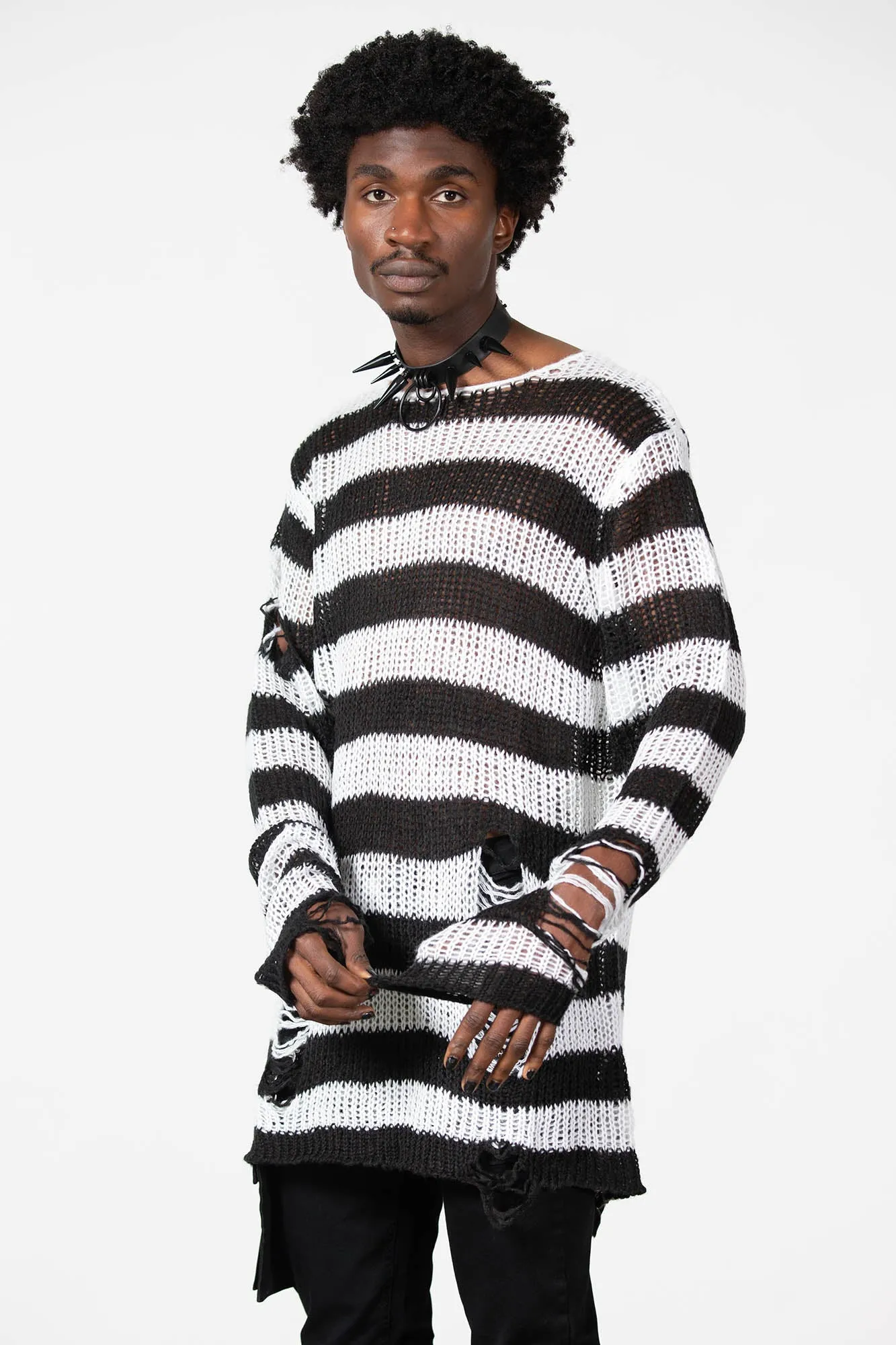 Unstructured Fit Emo Knit Sweater