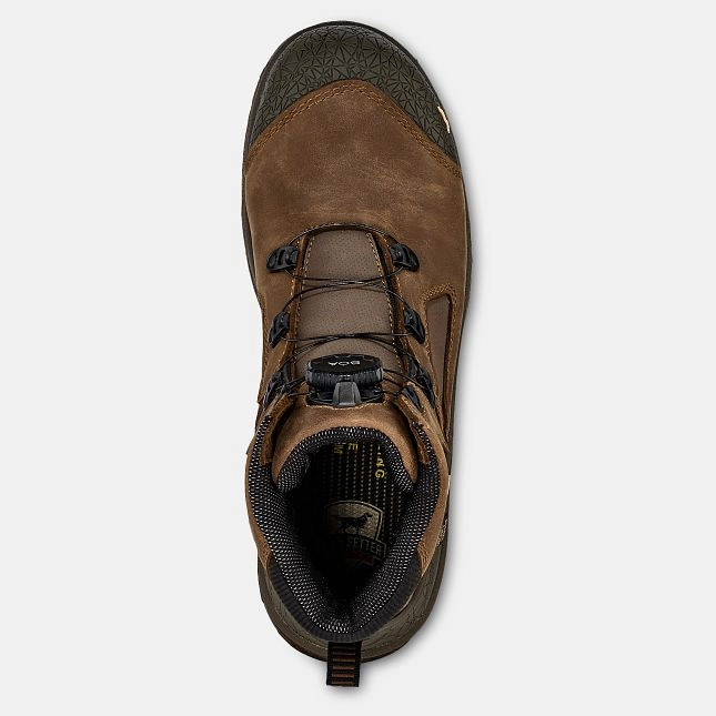 Irish Setter Men's Kasota (Composite Toe) Grippy Outsole Weather Resistant User Elastic Ankle