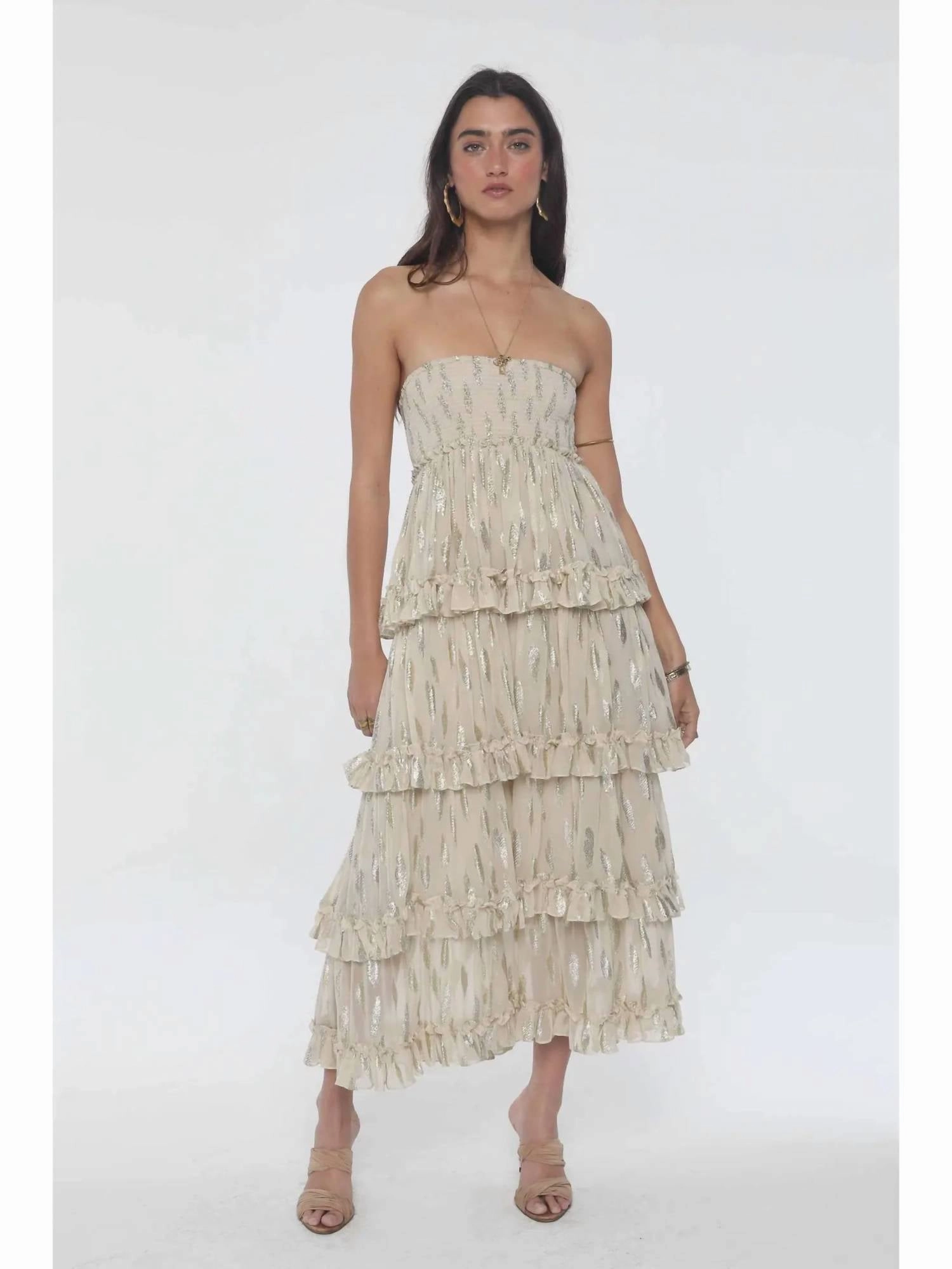 Odor control Clean Outfit Equinox Ruffle Skirt In Full Moon