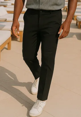 MARBELLA LIGHTWEIGHT HOLIDAY CHINOS JET BLACK Quick Release Closure