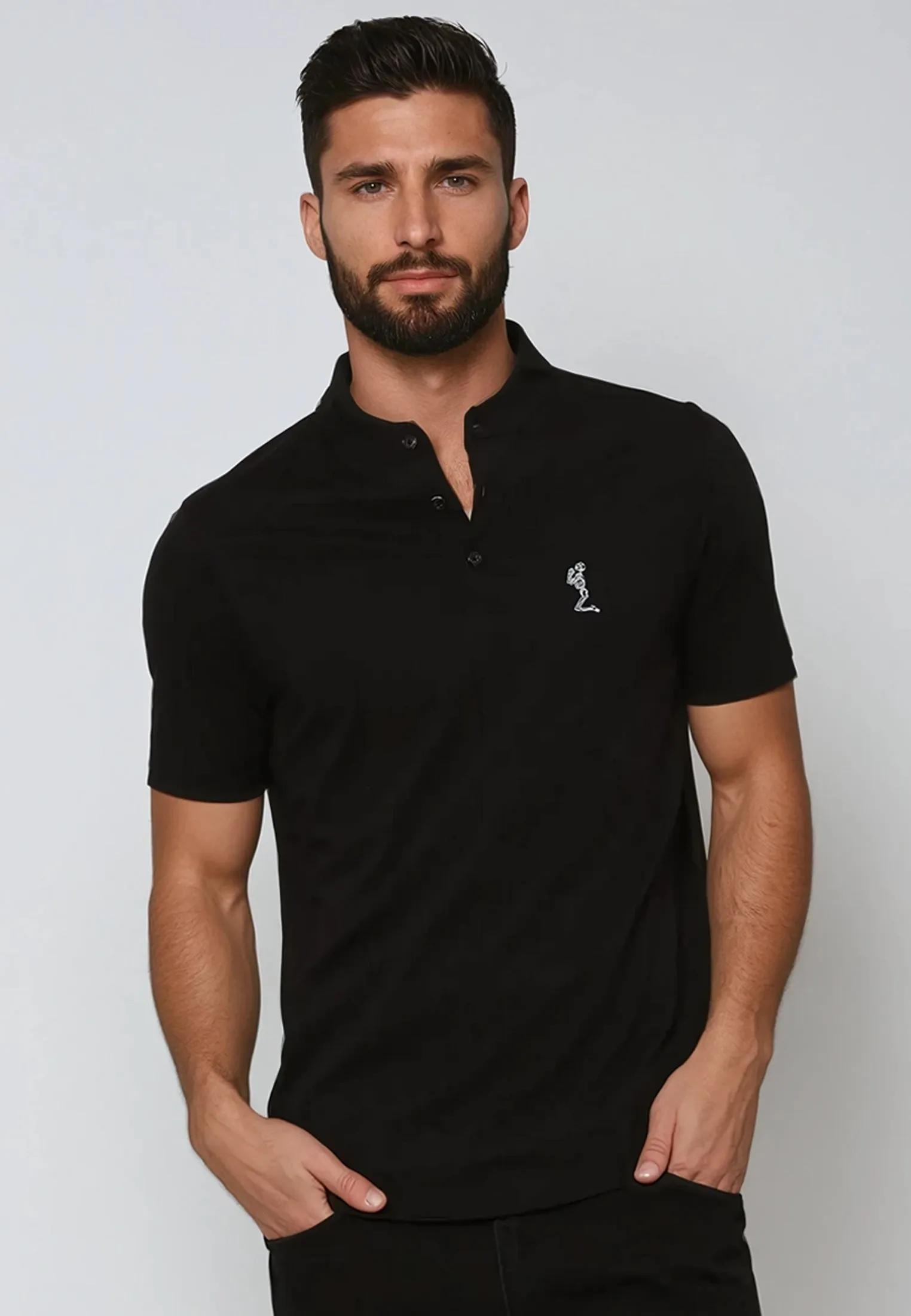 Ultimate Wear ESSENTIAL ORSON BLACK POLO SHIRT