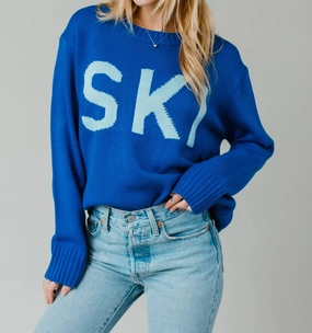 Lightweight Thermal Ski Sweater In Blue