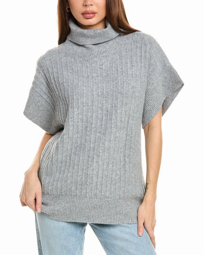 Colorfast Technology Durable Fabric Gracia Turtleneck Wool-Blend Sweater