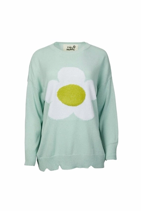 Petal Pullover In Light Blue Breathable mesh lining